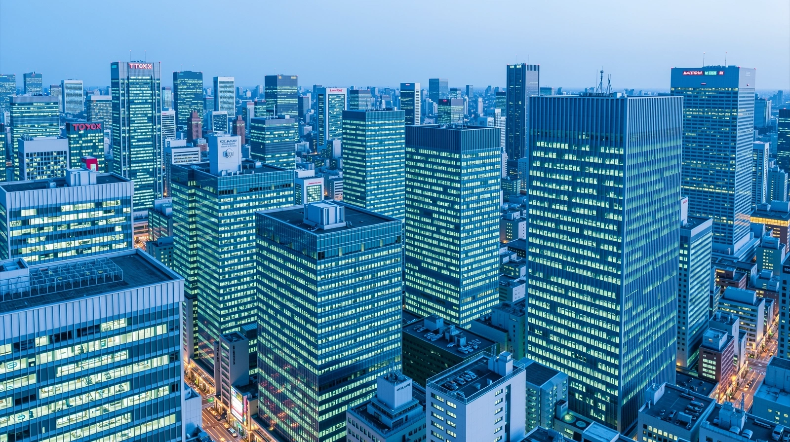 Tokyo Skyline representing Yangtze Logic Group headquarters